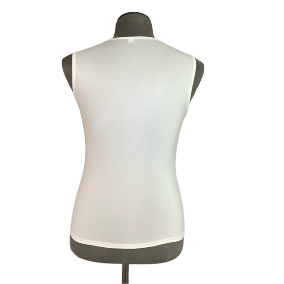 NWOT Men’s Tank Top Casual Tank Top White Athletic Top Workout Tank Top - Picture 4 of 4